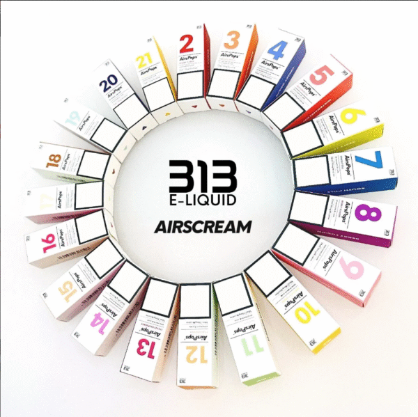AIRSCREAM 313煙油推薦 AIRSCREAM 313煙油 英國氣泡丁鹽小煙油推薦 30ml/40mg 小煙專用